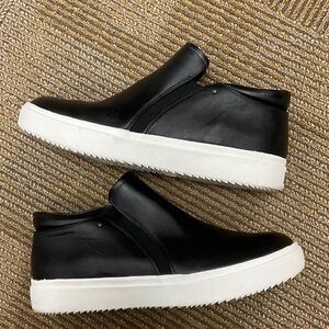 Womens Dr Scholls Wanderfull  Slip-on  Platform Boot Black Leather Sz 11M